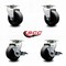 Service Caster Tool Box Caster Wheel Set 4'' Glass Filled Nylon Swivel Casters, 4PK TOOL-SCC-20S420-GFNB-2-TLB-2 - alternate 2
